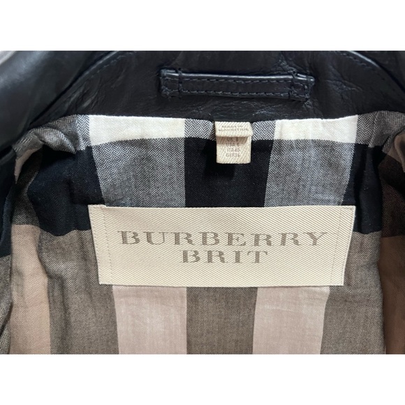 BURBERRY BRIT Leather Moto Jacket - Picture 4 of 8